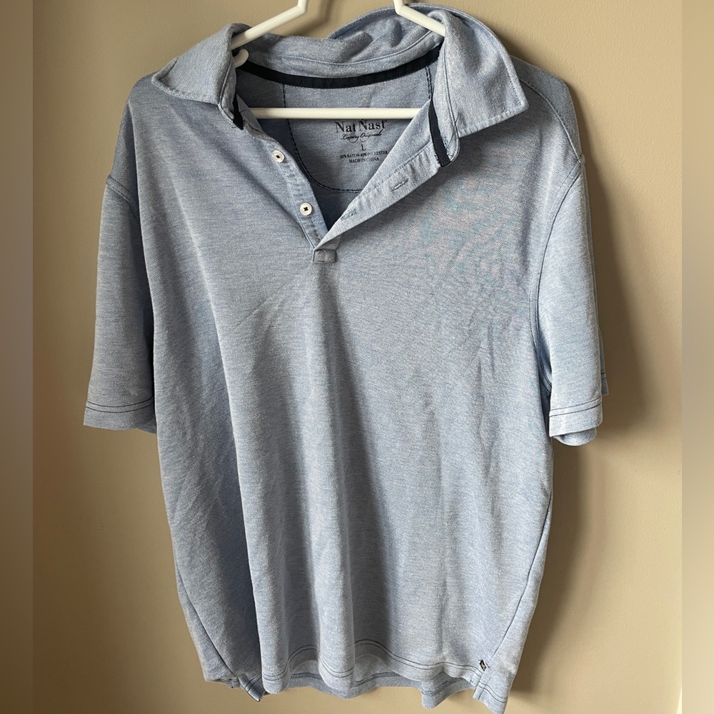 blue shirt